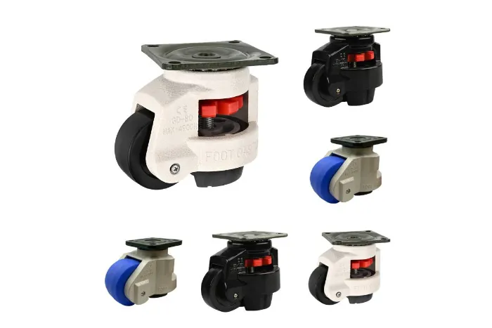 CMCL vận chuyển bánh xe cân bằng màu trắng có thể điều chỉnh toàn dòng cho nhà sản xuất máy in công nghiệp Hoa Kỳ
