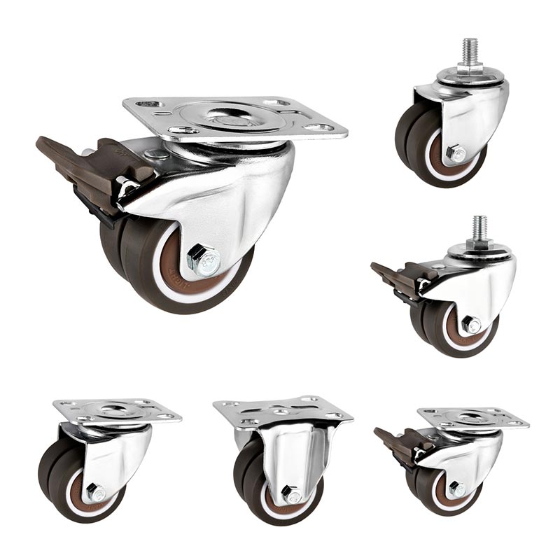 Bánh xe nội thất 2 inch Bánh xe kép