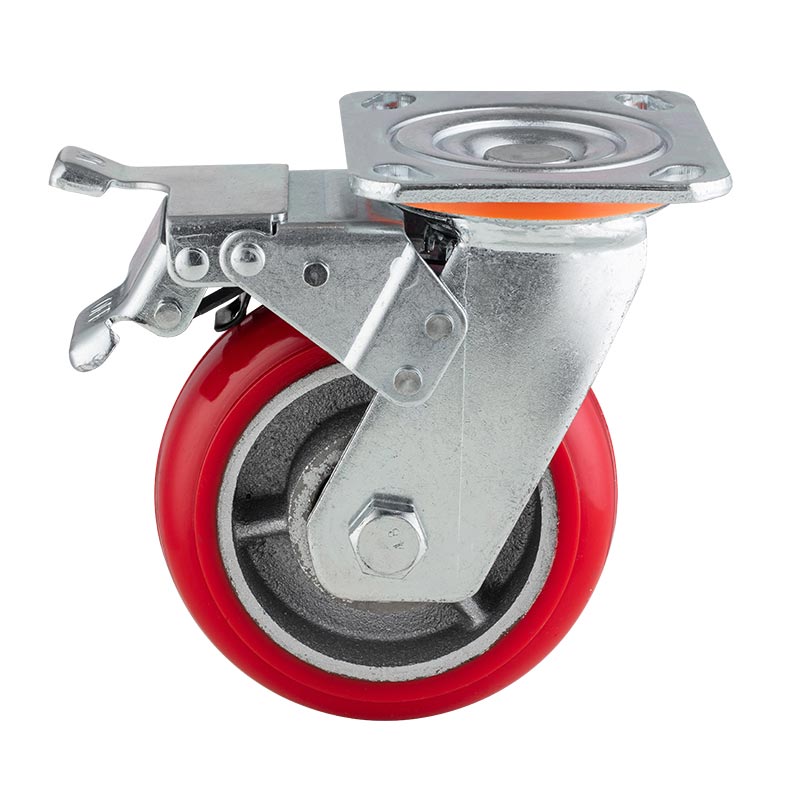 Heavy Duty Casters PU on Cast Iron Core