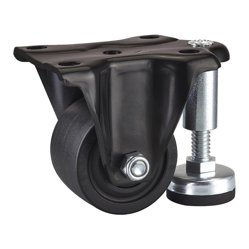 Low Profile Polyamide Casters Hole Spacing 83x60mm