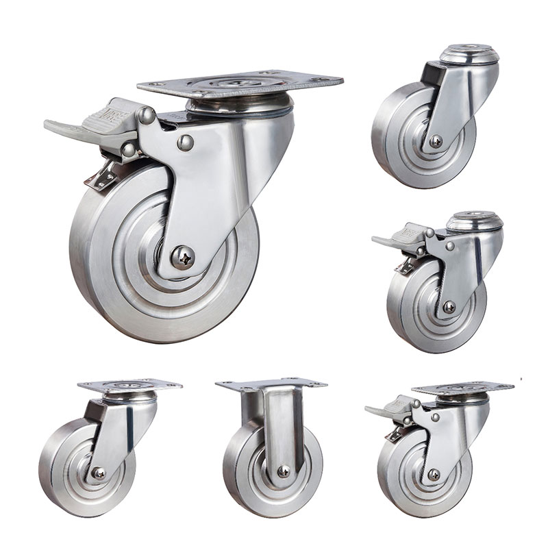 SUS304 Bánh xe y tế trung bình